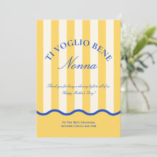 Cartes Pour Fêtes Annuelles Modern Italian Grandma Happy Mother’s Day Nonna