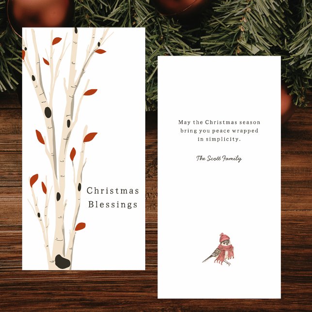 Cartes Pour Fêtes Annuelles Modern Minimal Elegant Stylish Christmas (Créateur téléchargé)