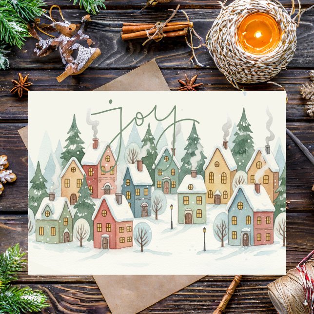 Cartes Pour Fêtes Annuelles Modern Minimal Simple Non Photo Christmas (Créateur téléchargé)