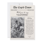 Modern Newspaper Photo Valentine's Day Card