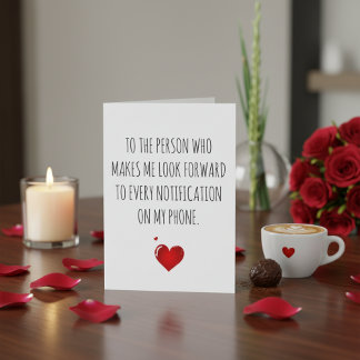Cartes Pour Fêtes Annuelles Modern Valentine's Card To the person who makes me
