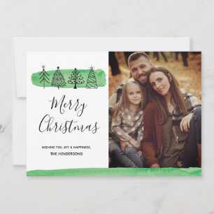 Cartes Pour Fêtes Annuelles Modern Watercolor