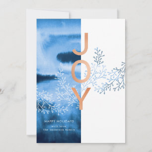 Cartes Pour Fêtes Annuelles Modern Watercolor Christmas Joy
