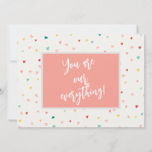 Cartes Pour Fêtes Annuelles Modern You are Our Everything Photo Saint Valentin