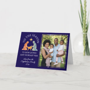 Cartes Pour Fêtes Annuelles Moderne C'EST LA SAISON DE NOËL Photo de famille N
