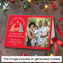 Moderne C'EST LA SAISON Photo de famille Noël