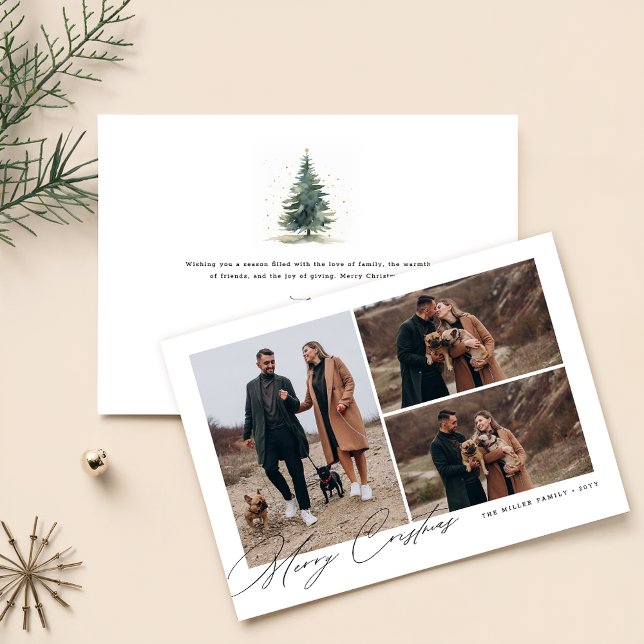 Cartes Pour Fêtes Annuelles Moderne Cute Famille Animaux de compagnie Chien Ph (Créateur téléchargé)