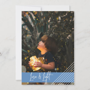 Cartes Pour Fêtes Annuelles Moderne et Simply Love et Light Hanoukka