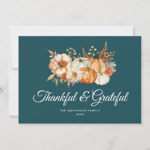 Cartes Pour Fêtes Annuelles Moderne Grateful et grâces grâces