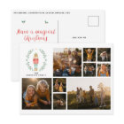 Moderne minimaliste collage photo Noël élégant