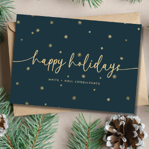 Cartes Pour Fêtes Annuelles Moderne minimaliste Joyeux Joyeux Vacances