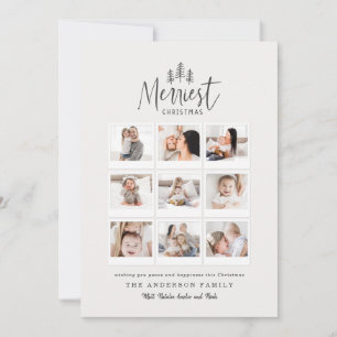 Cartes Pour Fêtes Annuelles moderne minimaliste rustique multi photo