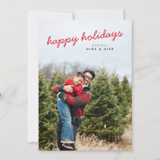 Cartes Pour Fêtes Annuelles Moderne Noël photo lumineux et aéré