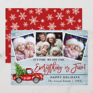 Cartes Pour Fêtes Annuelles Moderne Tout est fin Noël 3 Photo