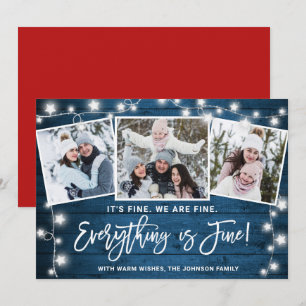 Cartes Pour Fêtes Annuelles Moderne Tout est fin Noël 3 Photo