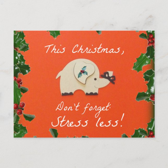 Cartes Pour Fêtes Annuelles Moins d'effort de Noël ! (Devant)