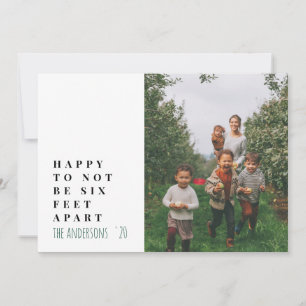 Cartes Pour Fêtes Annuelles Moins moderne typographie photo vert