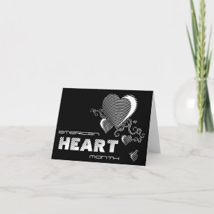 Cartes Pour Fêtes Annuelles mois cardiaque américain