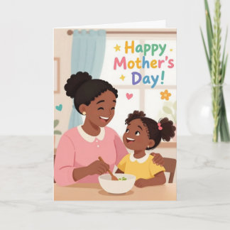 Cartes Pour Fêtes Annuelles Mom and Me Mother's Day Card
