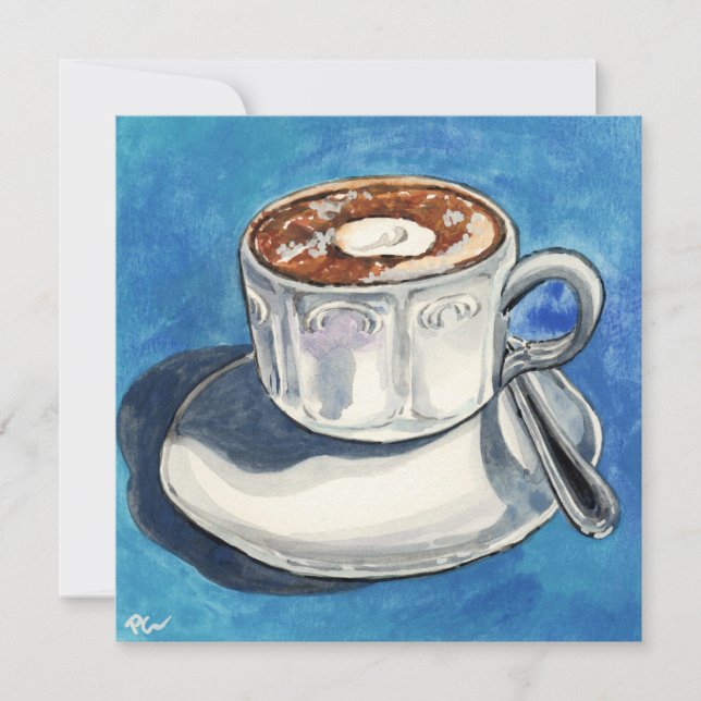 Cartes Pour Fêtes Annuelles Moment café #01  (Devant)