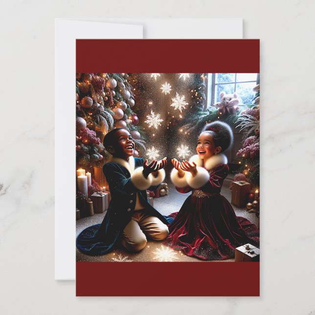 Cartes Pour Fêtes Annuelles Moment de Noël magique (Devant)
