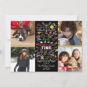 Cartes Pour Fêtes Annuelles Moment le plus merveilleux de l'année 4 Photo Noël