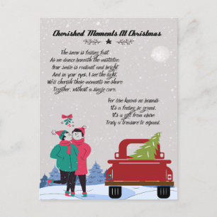Cartes Pour Fêtes Annuelles Moments chéris à Noël Poem