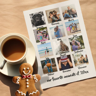 Cartes Pour Fêtes Annuelles Moments favoris Photo Noël Personnalisé