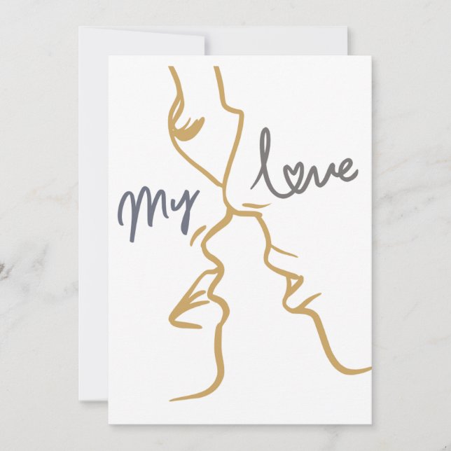 Cartes Pour Fêtes Annuelles mon amour (Devant)