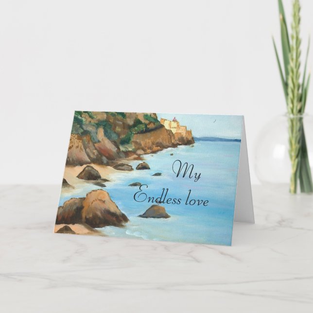 Cartes Pour Fêtes Annuelles Mon amour sans fin (Devant)