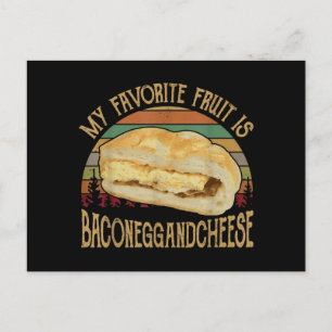 Cartes Pour Fêtes Annuelles Mon cadeau préféré de fruit bacon oeuf et fromage