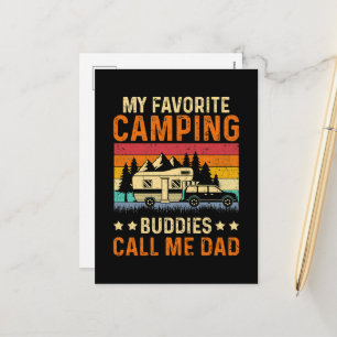 Cartes Pour Fêtes Annuelles Mon Camping Préféré - Les Potes M'appellent Papa