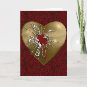 Cartes Pour Fêtes Annuelles Mon coeur brisé