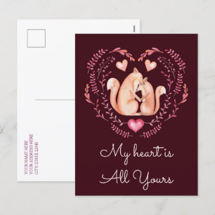 Cartes Pour Fêtes Annuelles Mon Coeur, C'Est Toute Votre Mignonne Fête Des Val