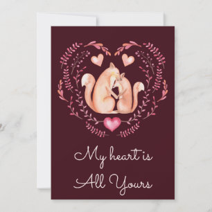 Cartes Pour Fêtes Annuelles Mon Coeur, C'Est Toute Votre Mignonne Fête Des Val