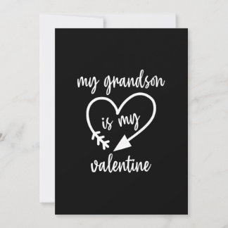 Cartes Pour Fêtes Annuelles Mon petit-fils est mon Valentin Cute Valentines Da