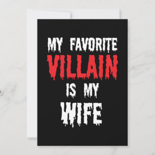 Cartes Pour Fêtes Annuelles Mon Vilain Favori Est Ma Femme Mari Cadeau Hommes 