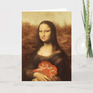 Cartes Pour Fêtes Annuelles Mona Lisa Coeur Saint Valentin Baiser