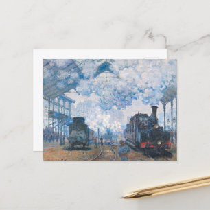 Cartes Pour Fêtes Annuelles Monet - Gare Saint-Lazare, Arrivée du train