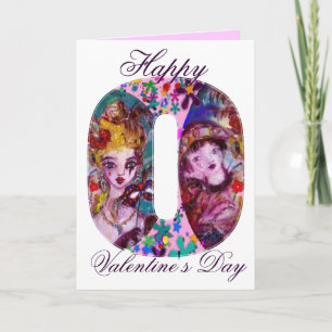 CARTES POUR FÊTES ANNUELLES MONOGRAMME DE MASQUÉRADE VÉNÉTIENNE VALENTINE O LE