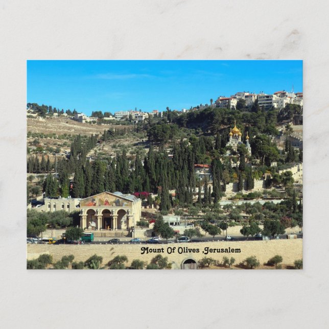 Cartes Pour Fêtes Annuelles Mont Des Oliviers, Jérusalem (Devant)