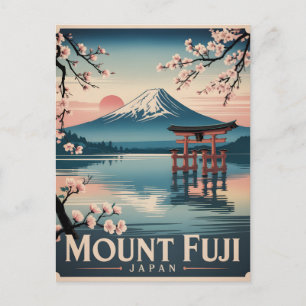 Cartes Pour Fêtes Annuelles Mont Fuji Japon