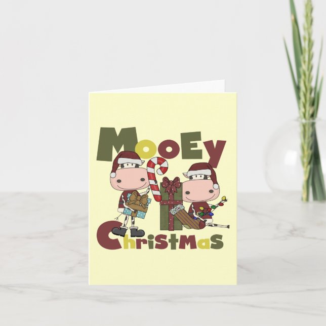 Cartes Pour Fêtes Annuelles Mooey Christmas (Devant)