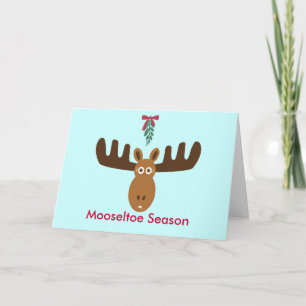 Cartes Pour Fêtes Annuelles Moose Head_Mooseltoe