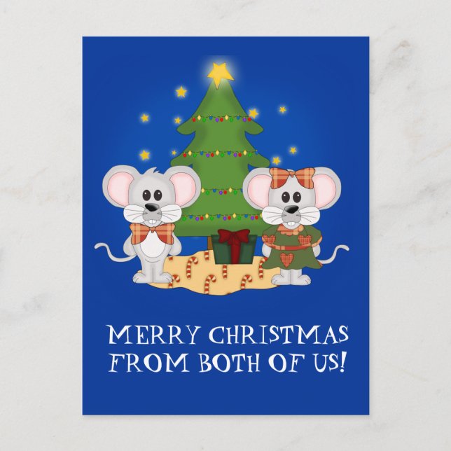 Cartes Pour Fêtes Annuelles Morceau de Noël mignon avec texte personnalisable (Devant)