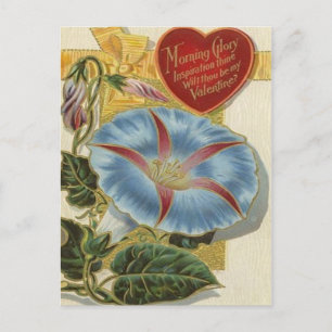 Cartes Pour Fêtes Annuelles Morning Glory Vintage Valentine