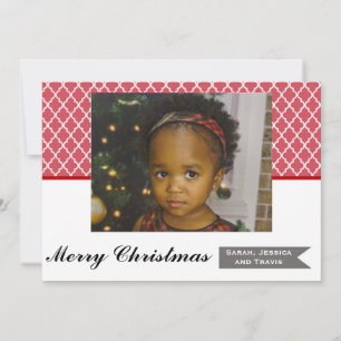 Cartes Pour Fêtes Annuelles Moroccan Photo Christmas Card