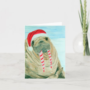 Cartes Pour Fêtes Annuelles Morse de Noël