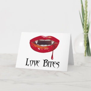 Cartes Pour Fêtes Annuelles Morsures d'amour