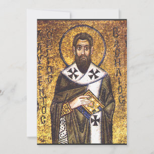 Cartes Pour Fêtes Annuelles Mosaïque de saint Basile le Grand
